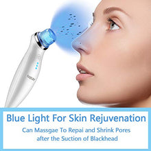 Load image into Gallery viewer, VLOJELRY Blackhead Remover Vacuum Facial Pore Cleaner Electric USB Rechargeable Blackhead Suction Tool with 5 Suction Head and 4 Adjustable Modes Acne Comedone Extractor Removal Kit for Women and Men