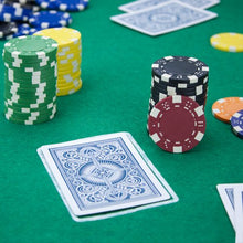 Load image into Gallery viewer, Brybelly 50 Red Clay Composite Striped Dice 11.5 Gram Poker Chips