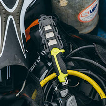 Load image into Gallery viewer, GEAR AID Tanu Dive and Rescue Knife with Sheath and B.C.D. Adaptor, 3” Blade, Nav Green