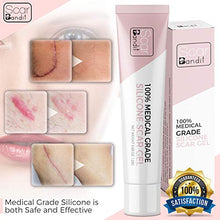 Load image into Gallery viewer, Scarbandit Medical Grade Silicone Scar Gel - Advanced Reducer for C-Section and Stretch Marks, Surgical, Acne Scars, Burn Wound - No Odor, Clear Spot Remover for the Face and Body - 25g, 0.88oz.