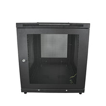 Load image into Gallery viewer, StarTech.com 19" 12U Server Rack Cabinet - 4-Post Adjustable Depth 2-30" Network Equipment Rack Enclosure w/Casters/Cable Management/1U Shelf/Locking Doors and Side Panels (RK1233BKM)