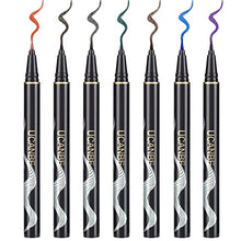 Load image into Gallery viewer, UCANBE 7 Colors Shimmer Liquid Eyeliner Makeup Set, Metallic Satin Finish Colorful Sparkling Eye Liner Pen, Long Lasting High Pigmented with Waterproof & Smudge Proof Formula