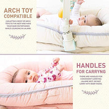 Load image into Gallery viewer, Organic Newborn Lounger | Water-Resistant Baby Nest | for Infants & Toddlers 0-12 Month | for Girls and Boys | (Pink)