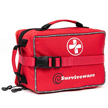 Load image into Gallery viewer, Surviveware Large First Aid Kit & Added Mini Kit for Trucks, Car, Camping and Outdoor Preparedness