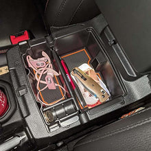 Load image into Gallery viewer, EDBETOS Center Console Organizer Tray Compatible with Jeep Wrangler JL/JLU 2018 2019-2021 2022 and Gladiator JT Truck 2020-2022 Insert Armrest Accessories - Won't Covers the light inside (Orange Trim)