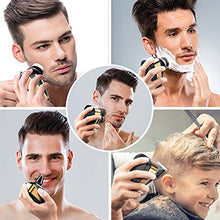 Load image into Gallery viewer, Head Shavers for Bald Men, CHLANT Bald Head Shavers for Men Cordless Rechargeable,Electric Shavers Wet&Dry Waterproof 5 in 1 Rotary Shaver Electric Razor Grooming Kits with Hair Clippers Beard Trimmer