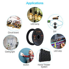 Load image into Gallery viewer, Zarivy 100 Feet 18 Gauge 2 Conductors Red Black Wire with Fire Resistant CL2 White Jacket, 18AWG Hookup Electrical Wire LED Strips Extension Cord Cable for LED Ribbon Lamp Tape Lighting