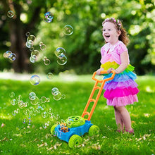 Load image into Gallery viewer, Lydaz Bubble Mower for Toddlers, Kids Bubble Blower Machine Lawn Games, Outdoor Push Toys, Valentines Day Gifts Birthday Toys Gifts for Preschool Baby Boys Girls