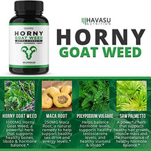 Load image into Gallery viewer, Extra Strength Horny Goat Weed Extract with Muira Puama, Maca Root, L Arginine, Tribulus - for Men & Women - All Natural Energy Boost (60 Count)