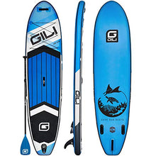 Load image into Gallery viewer, GILI All Around Inflatable Stand Up Paddle Board Package | 10'6 Long x 31" Wide x 6" Thick | Lightweight & Durable SUP | Stable & Wide Stance (Blue)