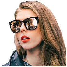 Load image into Gallery viewer, SIPHEW Womens Mirrored Sunglasses Polarized-Fashion Oversized Eyewear with UV400 Protection for Outdoor