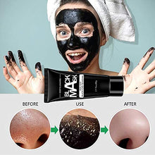 Load image into Gallery viewer, Blackhead Remover Mask Strips Peal off Black Mask Charcoal Mask for blackheads Bamboo Activated Charcoal Deep Cleansing,Pore Shrinking Facial Mask for Face and Nose