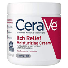 Load image into Gallery viewer, CeraVe Moisturizing Cream for Itch Relief | Anti Itch Cream with Pramoxine Hydrochloride | Relieves Itchy with Minor Skin Irritations, Sunburn Relief, Bug Bites | Fragrance Free | 19 Ounce