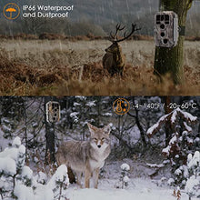 Load image into Gallery viewer, BlazeVideo WiFi Deer & Trail Game Camera 32MP 1296P No Glow Night Vision Time Lapse Waterproof Motion Activated Photo & Video Model for Wildlife Scouting Hunting & Home or Backyard Security