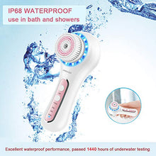 Load image into Gallery viewer, UMICKOO Facial Cleansing Brush,Rechargeable IPX7 Waterproof with 5 Brush Heads,Face Brush Use for Exfoliating, Massaging and Deep Cleansing (Multi)