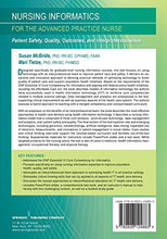 Load image into Gallery viewer, Nursing Informatics for the Advanced Practice Nurse: Patient Safety, Quality, Outcomes, and Interprofessionalism
