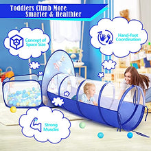 Load image into Gallery viewer, PigPigPen 3pc Kids Play Tent for Boys with Ball Pit, Crawl Tunnel, Rocket Ship Tents for Toddlers, Baby Space World Playhouse Toys, Boys Indoor& Outdoor Play House, Perfect Kid’s Gifts