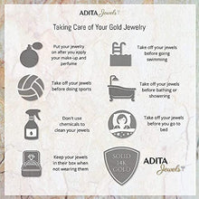 Load image into Gallery viewer, 14K Gold White Opal Necklace - 14K Solid Yellow Gold Dainty Necklace with October Birthstone Pendant, 12mm Large Size Opal Gemstone - Handmade Bridal Wedding Jewelry for Brides & Classy Women