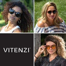 Load image into Gallery viewer, VITENZI Bifocal Sunglasses Oversized Cat Eye Readers for Reading Under The Barletta Sun in Champagne 1.50