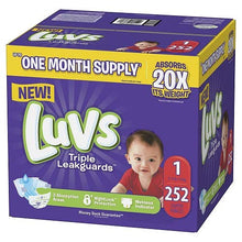 Load image into Gallery viewer, Diapers Size 5, 148 Count - Luvs Triple Leakguards Disposable Baby Diapers, ONE MONTH SUPPLY