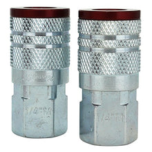 Load image into Gallery viewer, ColorFit by Milton Coupler & Plug Kit - (M-Style, Red) - 1/4" NPT, (14-Piece) - S-314MKIT