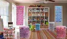 Load image into Gallery viewer, HOME4 LOL Toys Hanging Over The Door Storage Organizer Carrying Travel, 40 Clear View Pockets, Roll Up, for Small Dolls, Cars, Jewelry, Hair Accessories, Arts & Crafts, Bead, Sewing and More (Blue)
