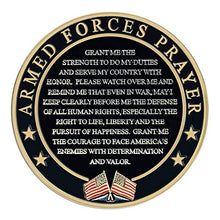 Load image into Gallery viewer, US Air Force Armed Forces Prayer Coin - USAF Valor Challenge Coin – Gift for Airmen (AIR Force)