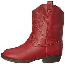 Load image into Gallery viewer, Baby Deer Kids' Pointed Toe Western Boot, Red, 10 Toddler