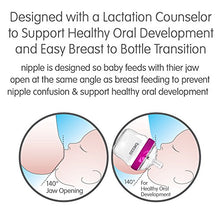 Load image into Gallery viewer, Baby Brezza Two Piece Natural Baby Bottle with Lid - Ergonomic, Wide Neck Design Makes it The Easiest to Clean - Modern Look - Anti-Colic - BPA Free Plastic - Grey – 5oz – 3 Bottles