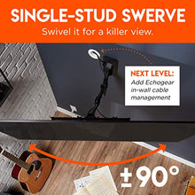 Load image into Gallery viewer, ECHOGEAR Swivel Full Motion TV Wall Mount for TVs Up to 60" - Smooth Extention, Tilt - Wall Template for Easy Install On 1 Stud - After Install Level & Hide Cables with Built-in Cable Management