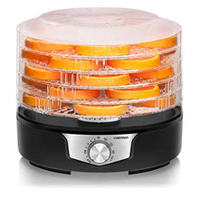 Load image into Gallery viewer, Chefman 5-Tray Food Dehydrator, 11.4-Inch Transparent Trays, Adjustable Temperature Control, Easily Create Dried Snacks For The Family, Prepare Fruits, Jerky, Vegetables, Meats, & Herbs