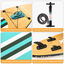 Load image into Gallery viewer, Inflatable Stand Up Paddle Board, 11'×33''×6''(6'' Thick) ISUP Non-Slip Deck,Bottom Fin for Paddling, Surf Control with Premium SUP Accessories & Backpack for Youth Adults Beginner