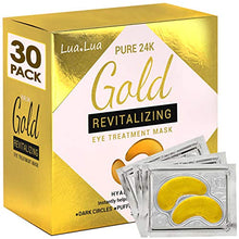 Load image into Gallery viewer, Cedlize Under Eye Collagen Patch, 24K GOLD ANTI-AGING MASK, Pads For Puffy Eyes & Bags, Dark Circles and Wrinkles, With Hyaluronic Acid, Hydrogel, Deep Moisturizing Improves Elasticity, 30 PAIRS