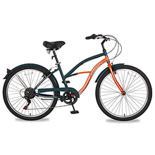 Load image into Gallery viewer, MOONCOOL Adult Cruiser Bike 7 Speed 26 Inch, Beach Cruiser Bicycle for Women Men Complete Cruiser Bikes with Multiple Colors