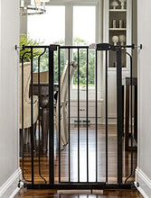 Load image into Gallery viewer, Regalo Easy Step Extra Tall Walk Thru Baby Gate, Bonus Kit, Includes 4-Inch Extension Kit, 4 Pack of Pressure Mount Kit and 4 Pack of Wall Cups and Mounting Kit, Black
