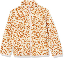 Load image into Gallery viewer, Amazon Essentials Girls' Big Sherpa Fleece Full-Zip Jackets_dnu, Ivory, Leopard, Large