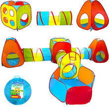 Load image into Gallery viewer, Playz Ball Pit, Play Tent and Tunnels for Kids, Gift for Toddler Boys & Girls, Best Birthday Gift for 3 4 5 6 7 8 Year Old, Pop Up Baby Play Toy, Indoor & Outdoor Use as Portable Play Center