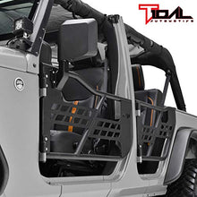 Load image into Gallery viewer, EAG Safari Tubular Door with Side View Mirror Fit for 07-18 Wrangler JK 4 Door Only