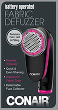 Load image into Gallery viewer, Conair Fabric Defuzzer - Shaver; Battery Operated; Black / Pink