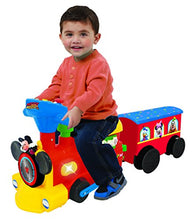 Load image into Gallery viewer, Kiddieland Toys Limited Battery-Powered Mickey Choo with Caboose & Tracks Ride On,Multi,9.5 x 14.25 x 31.5 inches