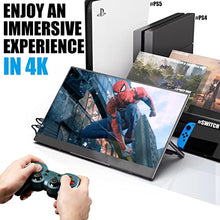 Load image into Gallery viewer, Portable Monitor Bundle - 4K 15.6 Inch Adobe 100% Touchscreen & FHD 1080P 15.8 Inch Second External Monitor for Laptop, MacBook, PS5, PS4, Xbox, Switch