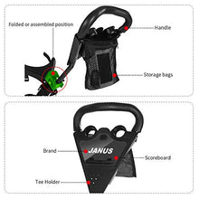 Load image into Gallery viewer, Janus Golf Push Cart, Golf cart for Golf Bag,Golf Pull cart for Golf Clubs, Golf Push carts 3 Wheel Folding, Golf Accessories for Men Women,Golf cart Accessories,Ideal for Golf Clubs