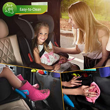 Load image into Gallery viewer, Car Seat Protector + Rear Seat Organizer For Kids - Waterproof & Stain Resistant Protective Backseat Kick Mat W/Storage Pockets & Tablet Holder - Baby Travel Kickmat & Front/Back Seat Cover Set