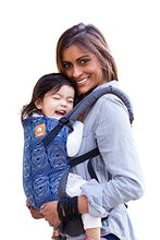 Load image into Gallery viewer, Baby Tula Multi-Position, Ergonomic Baby Carrier, Front and Back Carry for 15 – 45 pounds – Ripple (Blue with White Circles)