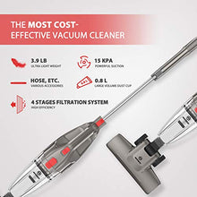Load image into Gallery viewer, MOOSOO Vacuum Cleaner, 15KPa 4-in-1 Upright Vacuum Stick Vacuum Cleaner with HEPA Filters for Hard Floor Lightweight Home pet Hair LT450
