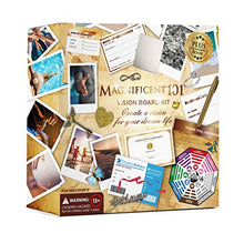 Load image into Gallery viewer, Magnificent101 Vision Board Kit - Create a Board of Your Ambitions with +60 Vision Board Supplies. Use The Power of Intention and Visualization to Achieve Your Dreams