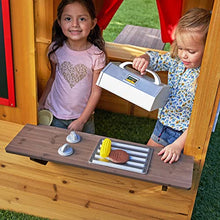 Load image into Gallery viewer, KidKraft Modern Outdoor Wooden Playhouse with Picnic Table, Mailbox and Outdoor Grill, Gift for Ages 3+
