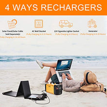 Load image into Gallery viewer, Aeiusny Portable Solar Generator 500W 288WH UPS Power Station Emergency Battery Backup Power Supply Charged by Solar/AC Outlet/Car for CPAP Laptop Home Camping