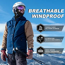 Load image into Gallery viewer, ROCKBROS Cold Weather Balaclava Ski Mask for Men Windproof Thermal Winter Scarf Mask Women Neck Warmer Hood for Cycling Motorcycle Running Skiing Snowboarding Black