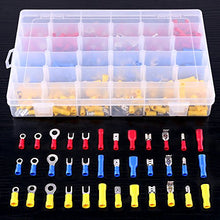 Load image into Gallery viewer, Glarks 540pcs 22-16/16-14/12-10 Gauge Mixed Quick Disconnect Electrical Insulated Butt Bullet Spade Fork Ring Solderless Crimp Terminals Connectors Assortment Kit